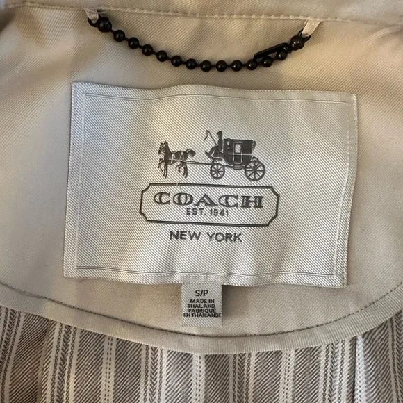 Coach Trench Coat with Belt - Picture 4 of 7